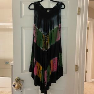 Tie Die sleeveless dress NWT